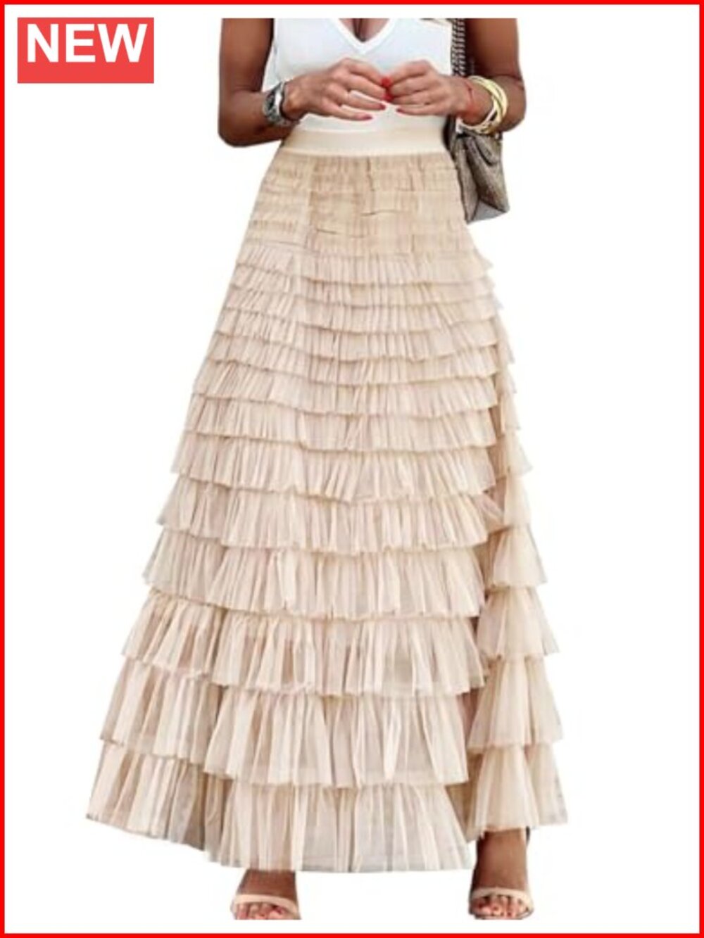 Long Maxi Tulle A-Line Tiered Layered Mesh Tutu Skirt Petticoat